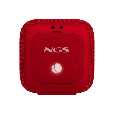 8435430616798-NGS Roller Coaster - mini enceinte waterprof sans fil - bluetooth - rouge-Haut-2