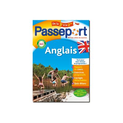 9782017148425-Passeport Anglais - Cahier de vacances - De la 3e à la 2nde-Avant-0