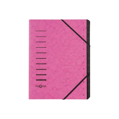 4013951014374-Pagna Office - Trieur 12 positions - rose-Avant-0