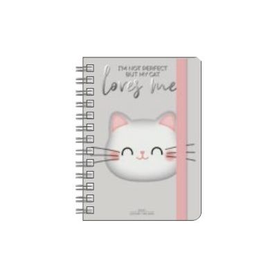 8051128757934-Agenda à spirale 1 jour par page - 8,5 x 13 cm - chaton - Legami-Avant-0