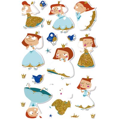 3609510911515-Maildor - 1 feuille gommettes princesses--0
