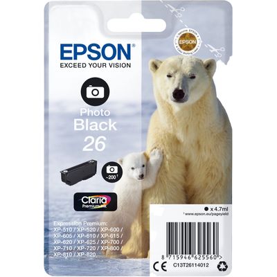 8715946518923-Epson 26 Ours polaire - noir photo - cartouche d'encre originale--0
