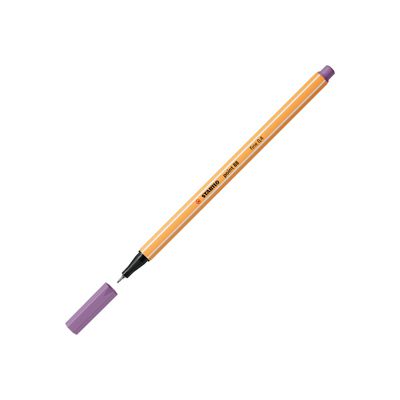 4006381574570-STABILO point 88 - Feutre fin - 0.4 mm - violet gris-Angle gauche-1