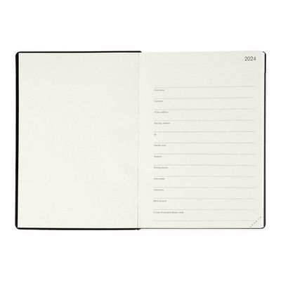 8053610789652-Agenda 1 semaine sur 2 pages - 15 x 18 cm - noir onyx - Legami Colours Collection-Avant-3
