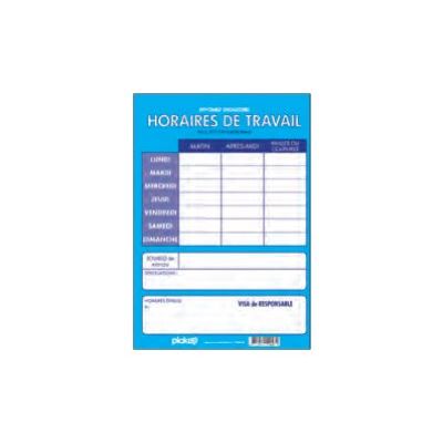 8711234129581-Pickup - Panneau d'affichage - Horaires de travail-Avant-0