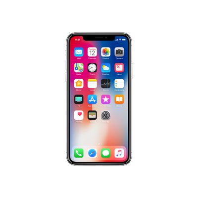 3701083036883-Apple iPhone X - smartphone reconditionné grade A - 4G - 256 Go - blanc-Avant-0