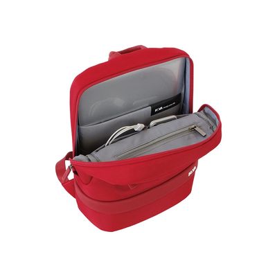 8032572165346-Nava Easy+ Small - Sac à dos pour ordinateur portable 12" - rouge-Angle gauche-3