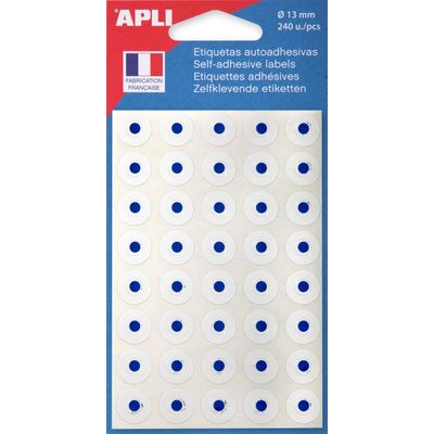 400001119310-Apli - 240 Œillets blancs - diamètre 13 mm - réf 111931--0