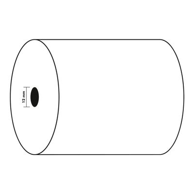 3547867670108-Exacompta - 50 Bobines offset - rouleaux caisses - 76 x 70 x 12 mm - 1 pli extra-blanc-Avant-1