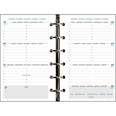3660942001205-Exacompta Exatime 14 - Recharge (septembre à décembre) pour organiseur - 1 semaine sur 2 pages - 8,1 --2