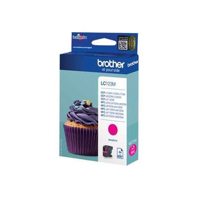5014047563102-Brother LC123 - magenta - cartouche d'encre originale-Angle droit-2