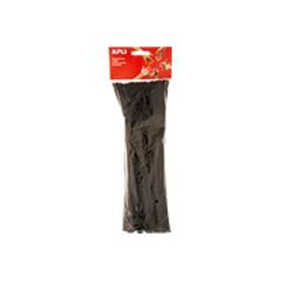 8410782132769-Apli - 50 Chenilles - 30 cm - noir-Avant-0