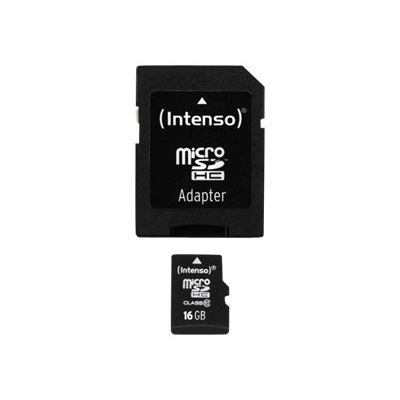 4034303016136-Intenso - carte mémoire 16 Go - Class 10 - micro SDHC -Avant-0