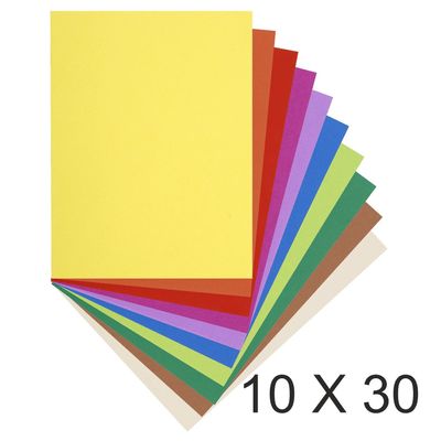 3130637150100-Exacompta Flash - 10 Paquets de 30 Sous-chemises recyclées - 80 gr - couleurs assorties--0
