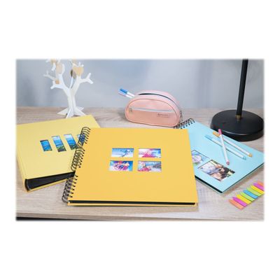 3130630151203-Exacompta Milano - Album photos 32 x 32 cm - 60 pages - jaune-Avant-4