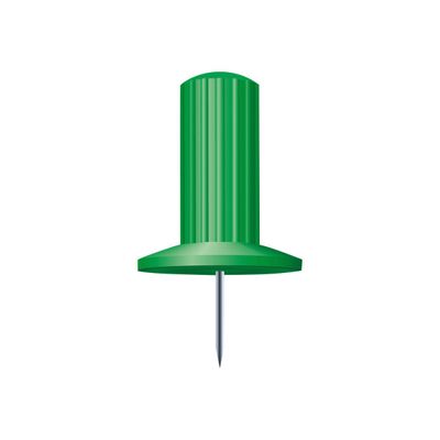 3364220149053-Exacompta - 25 Épingles papic - 10 mm - vert-Avant-0