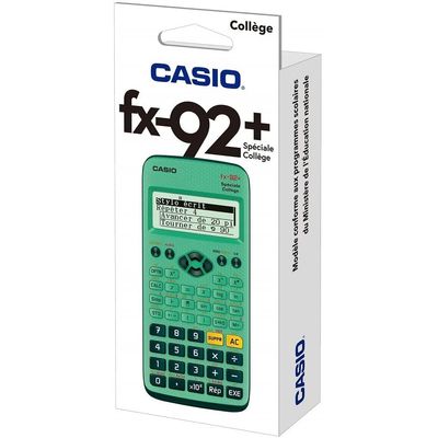 4549526611780-Calculatrice scientifique Casio FX 92+ (CY295) - calculatrice spéciale Collège --1