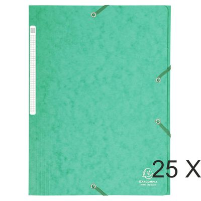 3130632171032-Exacompta - 25 Chemises à rabats maxi capacity - vert--0