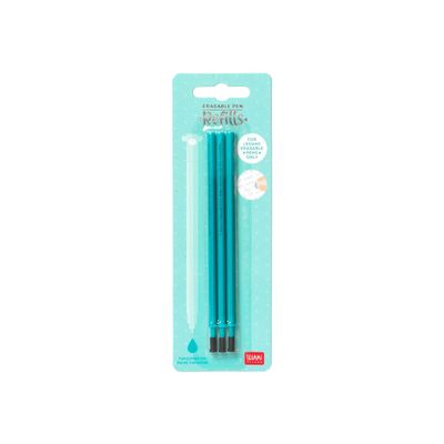 8054117621308-Legami - Pack de 3 recharges pour stylo gel effaçable - turquoise-Avant-0