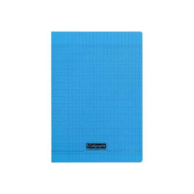 3210330183329-Calligraphe 8000 - Cahier polypro A4 (21x29,7 cm) - 96 pages - petits carreaux (5x5 mm) - bleu-Avant-0