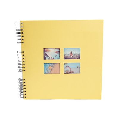 3130630151203-Exacompta Milano - Album photos 32 x 32 cm - 60 pages - jaune-Avant-0