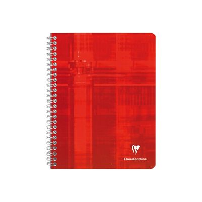 3329680872200-Clairefontaine - Cahier à spirale 17 x 22 cm - 100 pages - petits carreaux (5x5 mm) - disponible dans-Avant-1