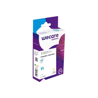 3112539760083-Cartouche compatible HP 11 - jaune - Wecare-Angle gauche-0
