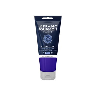 3013643004608-Lefranc Bourgeois - Peinture acrylique - bleu ultramarin - 80 ml-Avant-0