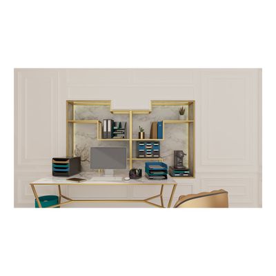 9002493182295-Exacompta NeoDeco - Porte-revues - or cuivré-Avant-3
