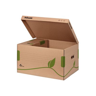 4049793026268-Esselte Eco - Conteneur pour boîtes d'archive - marron 100% recyclé-Angle droit-1
