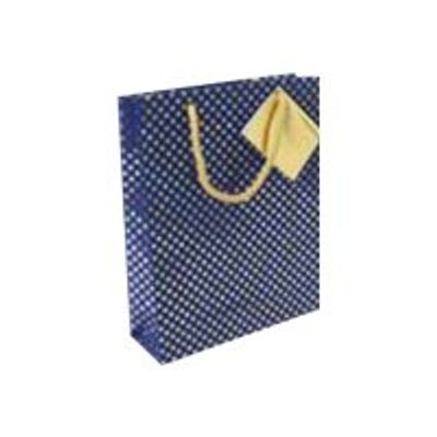 3329682128664-Clairefontaine Premium Blue Night Medium - sac cadeau-Angle gauche-0