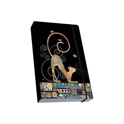 3700572744599-Kiub Bug Art - Carnet de notes A6 - ligné - Chat Klimt-Angle gauche-0