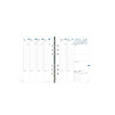 3371010118946-Recharge pour organiseur Timer 21 Planning - 1 semaine sur 2 pages - 15 x 21 cm - Quo Vadis--0