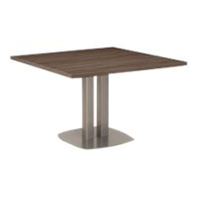 3483600396006-Table carrée VERMONT - L115 x H75 x P115 - Noyer fumé-Angle gauche-0