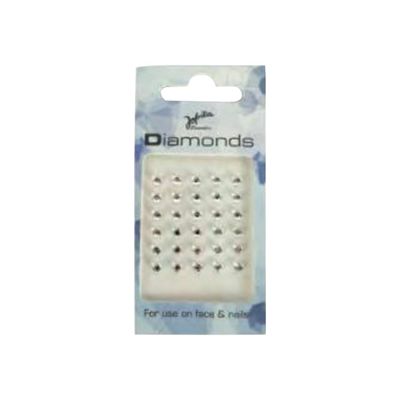 4002299132505-Jofrika - 30 pcs de bijoux autocollants pour peau et ongles - diamant cristal-Avant-0