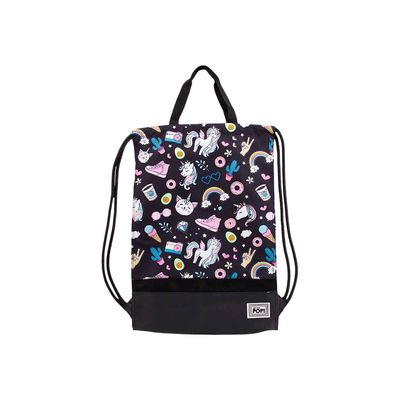 8445118025675-Oh My Pop! Illusion - Sac à dos piscine cordon - 1 compartiment - noir - Karactermania-Avant-1