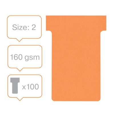 3147330002964-Nobo - 100 Fiches en T - Taille 2 - orange--1