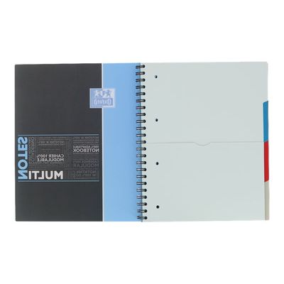 3020120134468-Oxford Student Multinotes - Cahier à spirales A4+ - 160 pages - feuilles perforées détachables - g-Avant-6