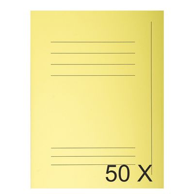 3288582350059-Exacompta Super 210 - 50 Chemises imprimées - 210 gr - canari--0