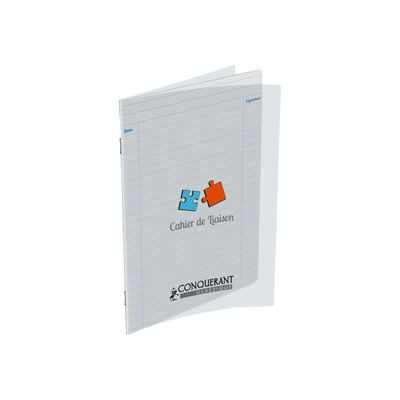 3020120082028-Conquérant Classique - Cahier de liaison - 17 x 22 cm - 48 pages - ligné-Angle gauche-0