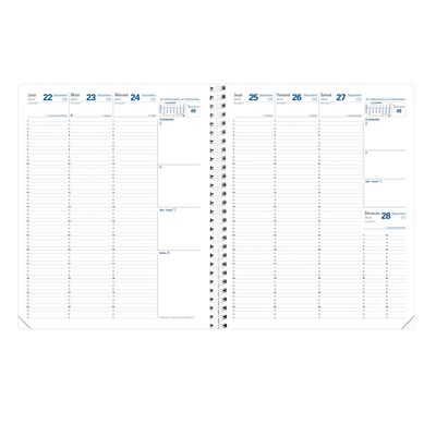 3371010125906-Agenda Impala Eurequart - 1 semaine sur 2 pages - 24 x 30 cm - noir - Quo Vadis--1