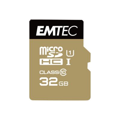 3126170142269-Emtec Elite Gold - carte mémoire 32 Go - Class 10 - micro SDHC-Avant-0