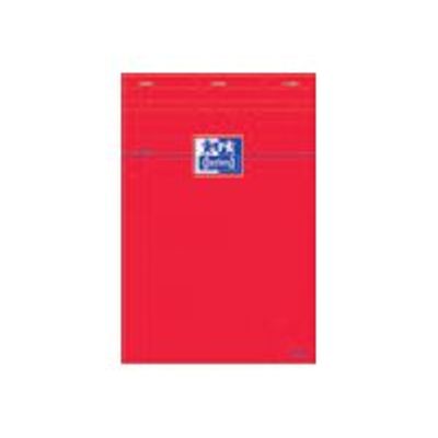 3020120815329-Oxford - Pack de 10 Blocs notes - 7,4 x 10,5 cm - 160 pages - petits carreaux - 80g - rouge-Avant-0