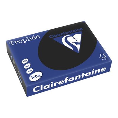 3329680100105-Clairefontaine Trophée - Papier couleur - A4 (210 x 297 mm) - 160 g/m² - Ramette de 250 f-Angle gauche-0