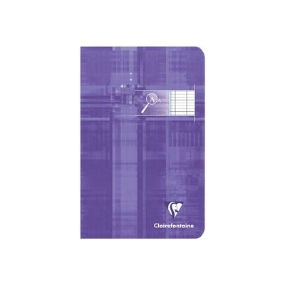 3329680036961-Clairefontaine Metric - Cahier pour déficients visuels - 11 x 17 cm - 96 pages - Grands carreaux noirs agrandis - Disponible -Avant-2