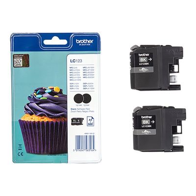 5014047563164-Brother LC123 - Pack de 2 - noir - cartouche d'encre originale-Avant-3