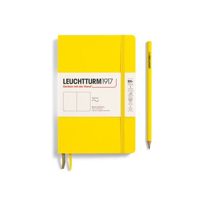 4004117538704-Leuchtturm1917 - Carnet de notes souple B6+ - uni - jaune citron-Avant-0