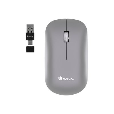 8435430618914-NGS Snoop-RB - souris sans fil - gris-Avant-0