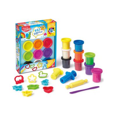 3154149072026-Maped Creativ Pat'Dough - Kit de pâte à modeler - 21 pièces-Angle gauche-0