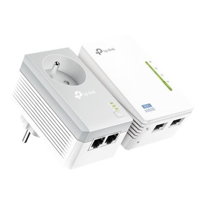 6935364032913-TP-Link TL-WPA4225KIT - Kit CPL AV600 + WiFi N300-Angle gauche-0